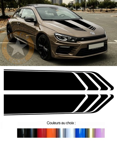 Bandes capot racing pour - pour, vw