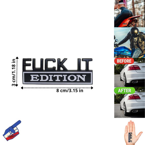 Sticker emblème fuck - sticker, fuck-it