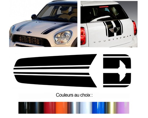 Set bandes capot - bandes, pour
