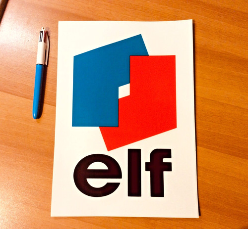 Elf autocollant pompe - autocollant, à